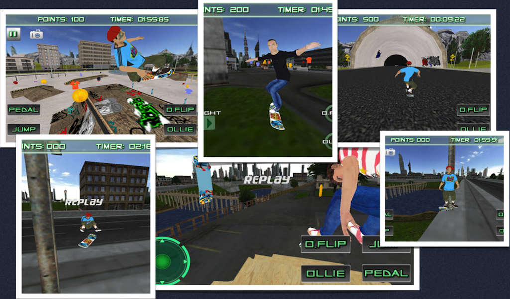 SkateBoarding 3D Free Top Skate Action Board Game Appstore