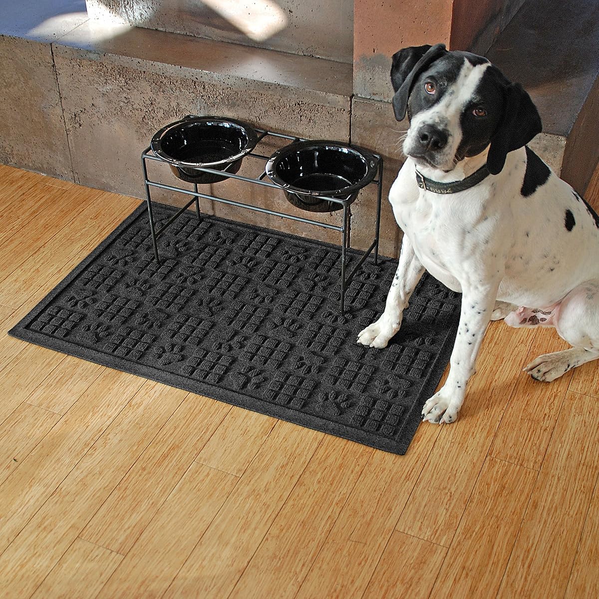 Bungalow Flooring Waterhog "Dog Paw" Design Doormat, 2 x 3, Skid