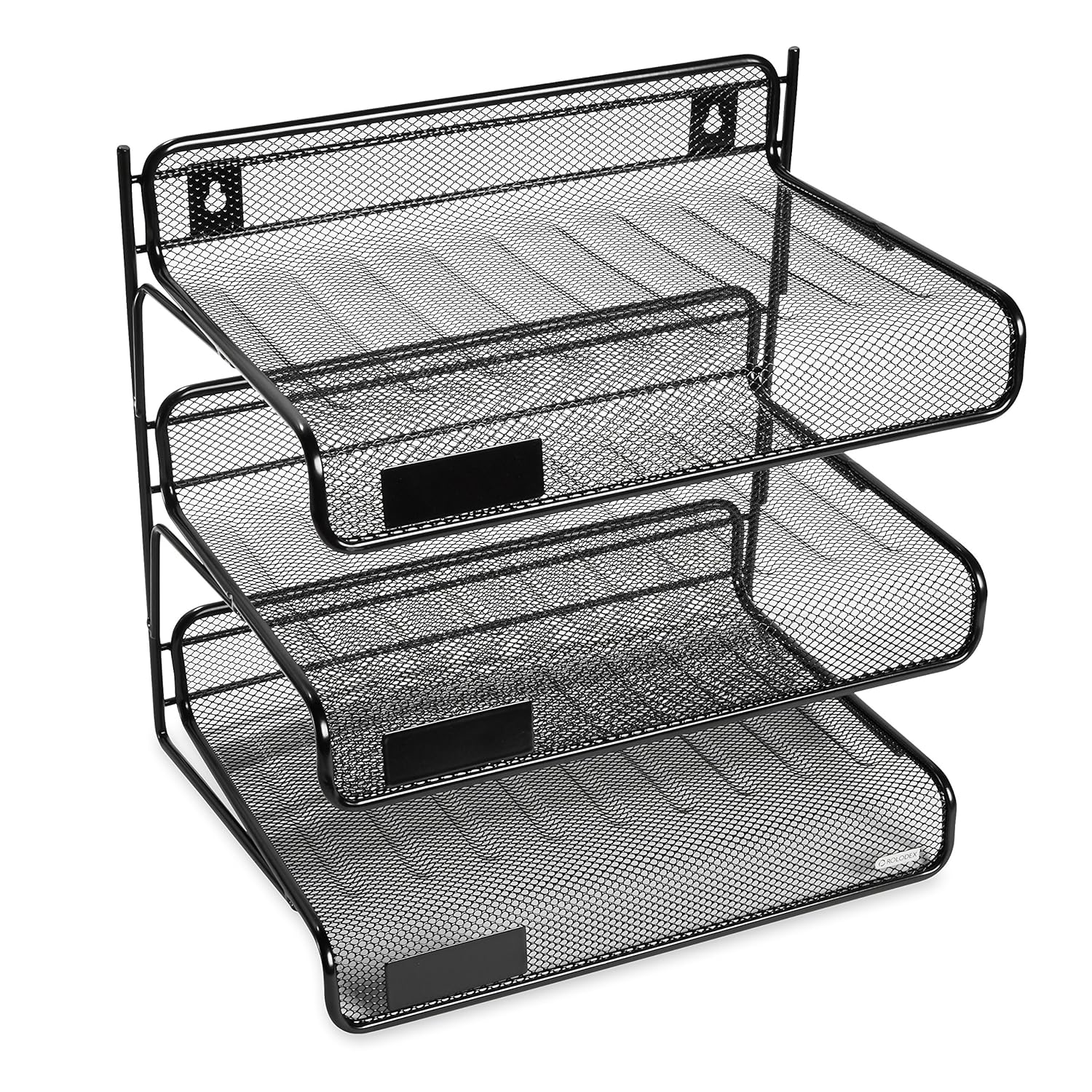 Rolodex Desk Shelf Organizer 3 Tier Plastic Storage Tray Document