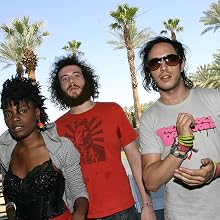 Noisettes - Backstage At The Coachella Music Festival - Day 1