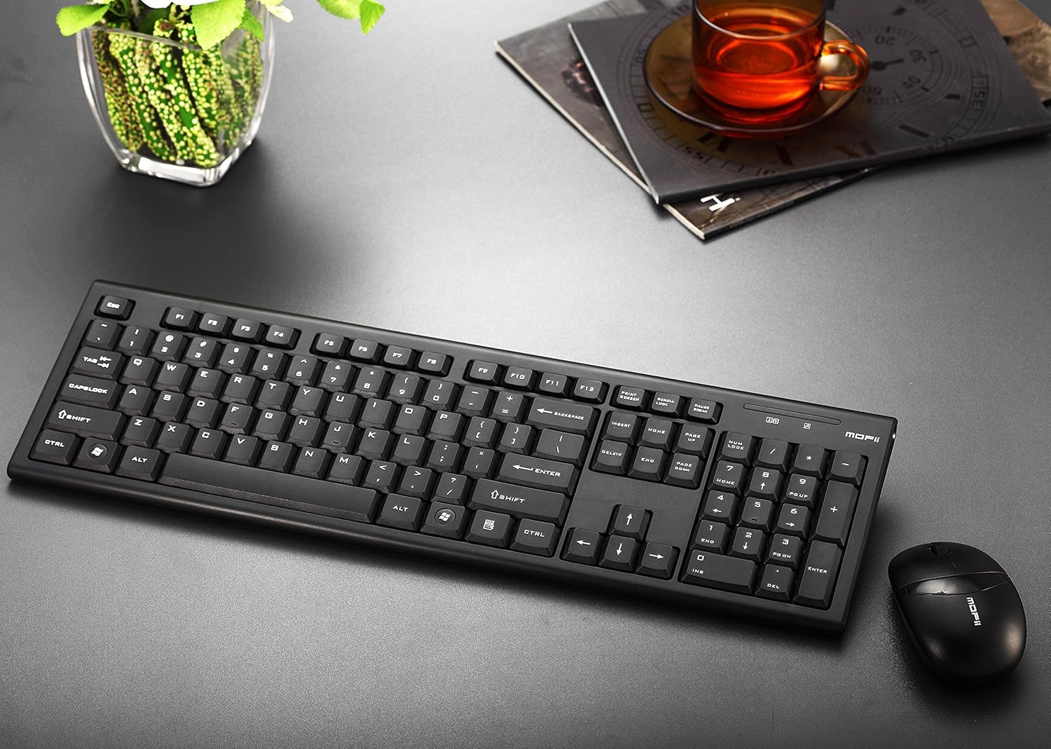 Slim Wireless Keyboard and Mouse for PC Mac MOFII X120K Argos eBay
