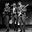 The Shadows - London, England. 1960. Singer Cliff Richard (centre) is pictured perfoming with "The Shadows", including Brian Locking (left) and Hank Marvin, on ATV's "Sunday Night at the Palladium".