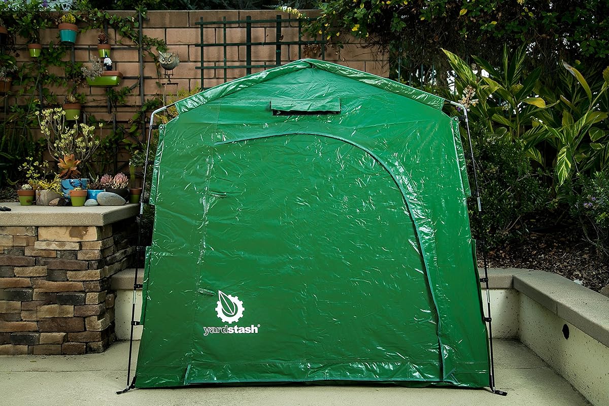 The YardStash IV Heavy Duty, Space Saving Outdoor Storage Shed Tent