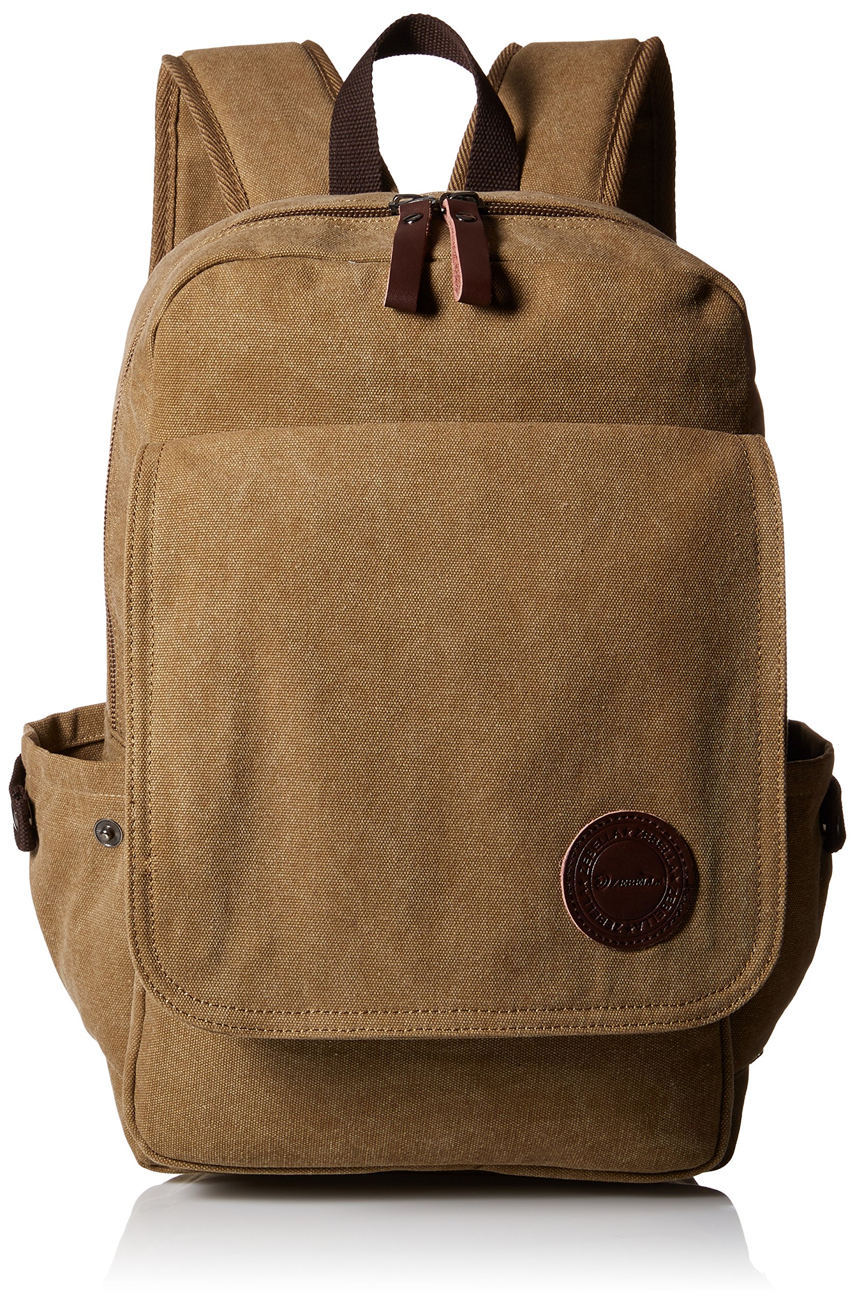 Zebella Vintage Canvas Backpack for Laptop School Rucksack Weekender Daypack Bag