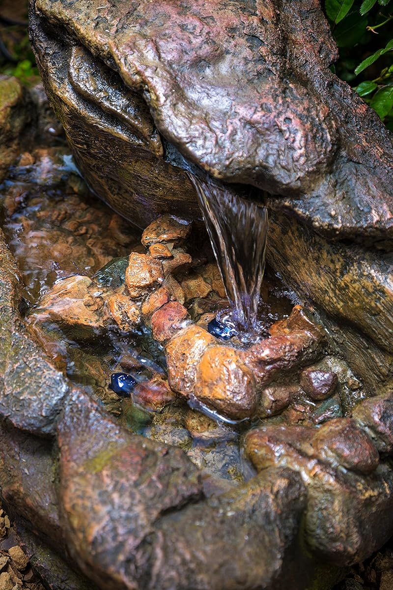 Kimball Rock Water Fountain: Outdoor Water Feature for Gardens & Patios