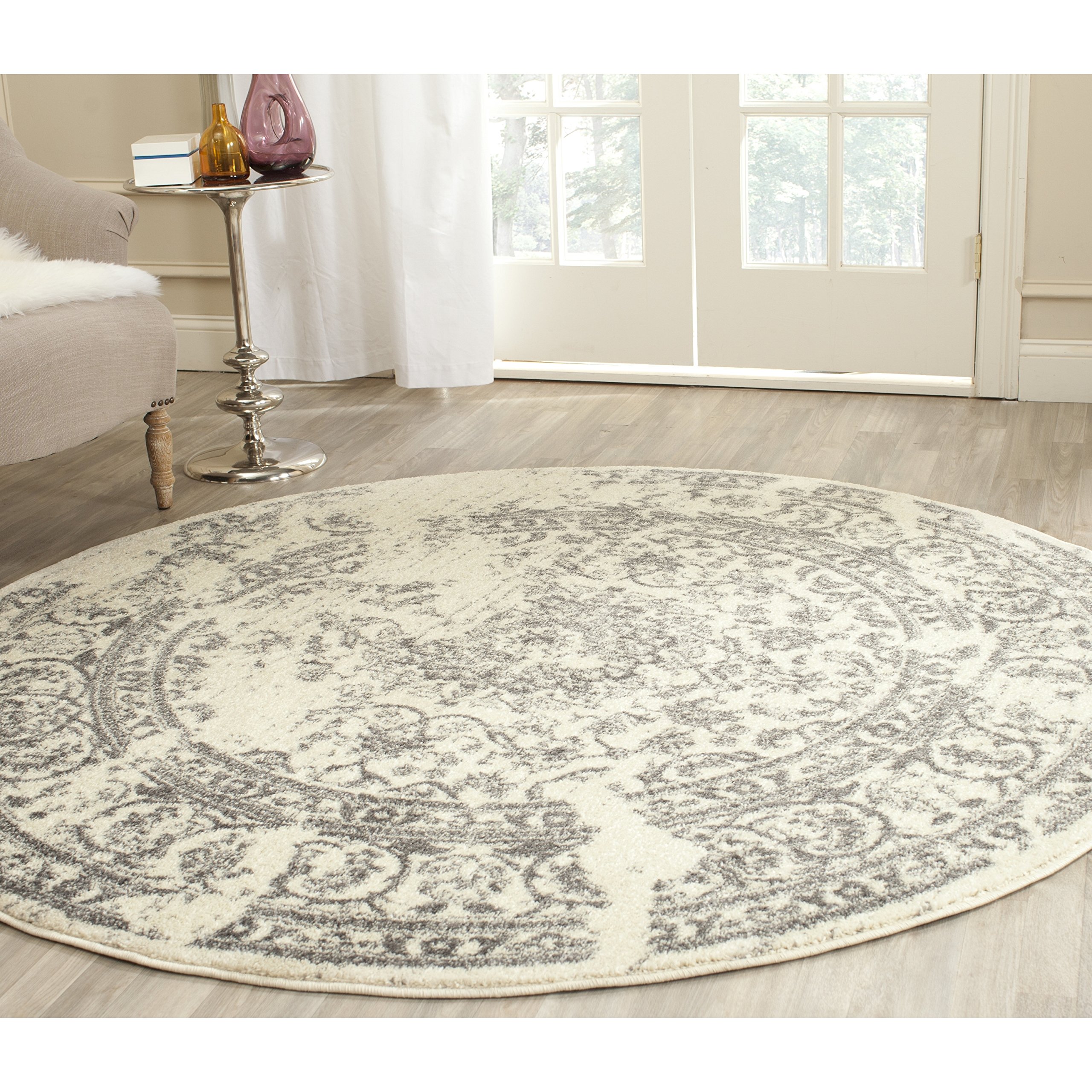 Safavieh Adirondack Collection ADR101B Ivory and Silver Oriental