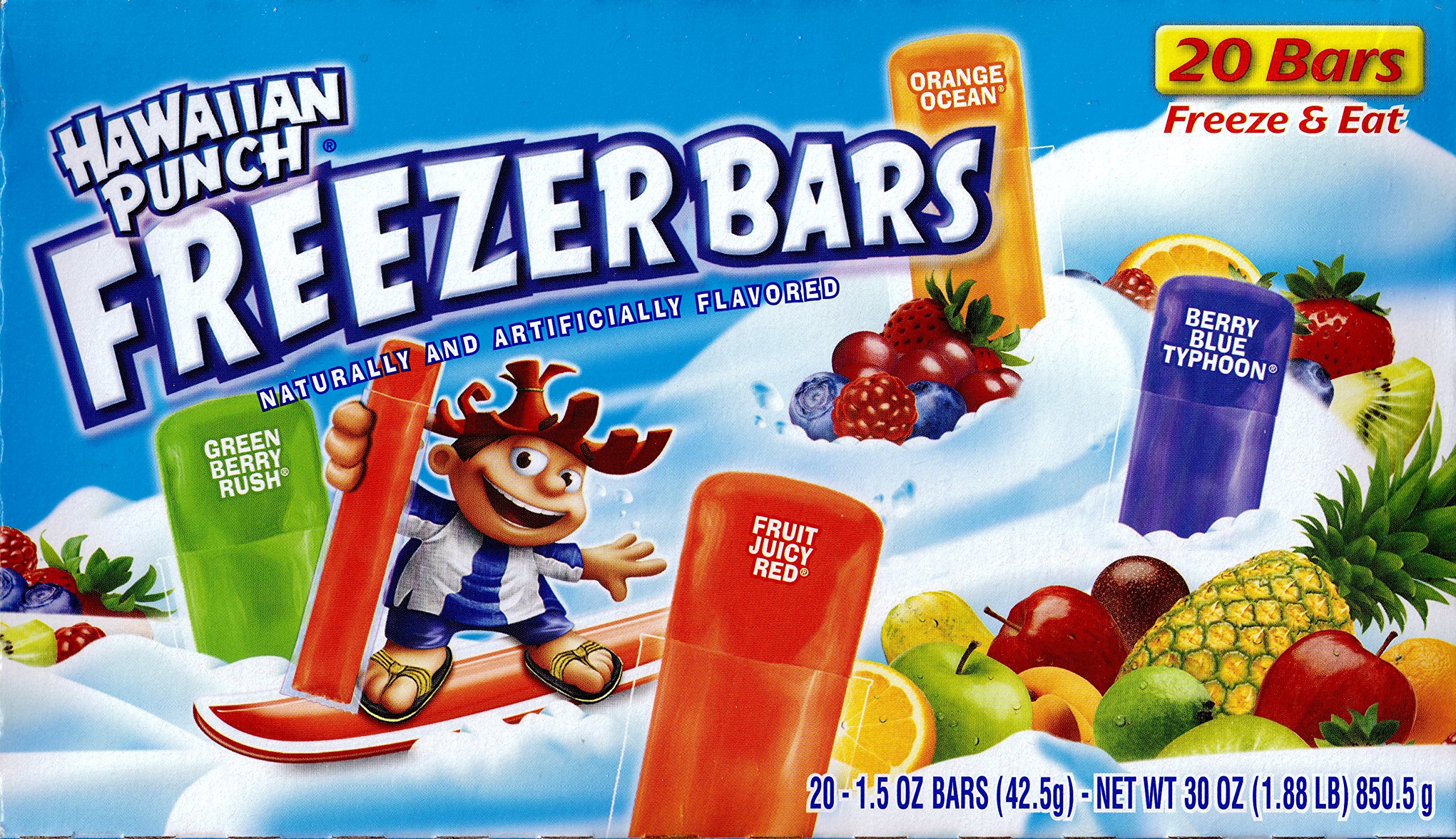 Hawaiian Punch Freezer Bars 20 Count (2 Pack, Total 40 Bars) eBay
