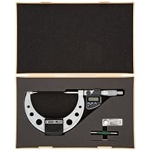 Mitutoyo LCD Point Micrometer, Ratchet Stop, Inch/Metric