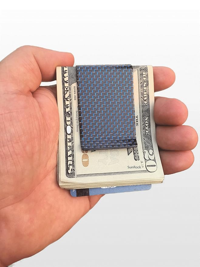 Real Carbon Fiber Money Clip Business Credit Card Cash Holder Slim ... Real Carbon Fiber Money Clip Business Credit Card Cash Holder Slim ...