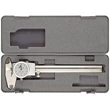 Brown & Sharpe 75 Series Dial Caliper, Stainless Steel, Inch, Standard Jaw, For Depth, Inside, Outside, Step Measurements