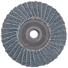 Weiler 50903 BobCat 3" Diameter, 40 Grit, Zirconium, Plastic Backing, Type 29 Specialty Abrasive Flap Mini Disc