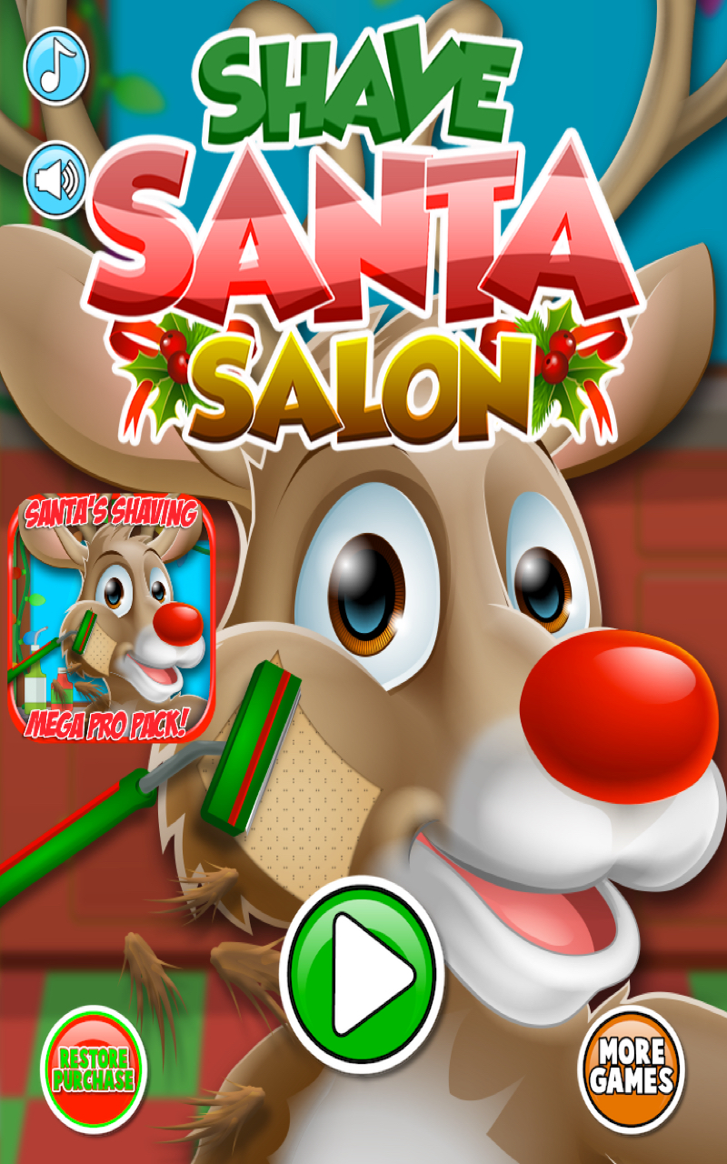 Shave Santa & Reindeer Kids & Beard & Haircut