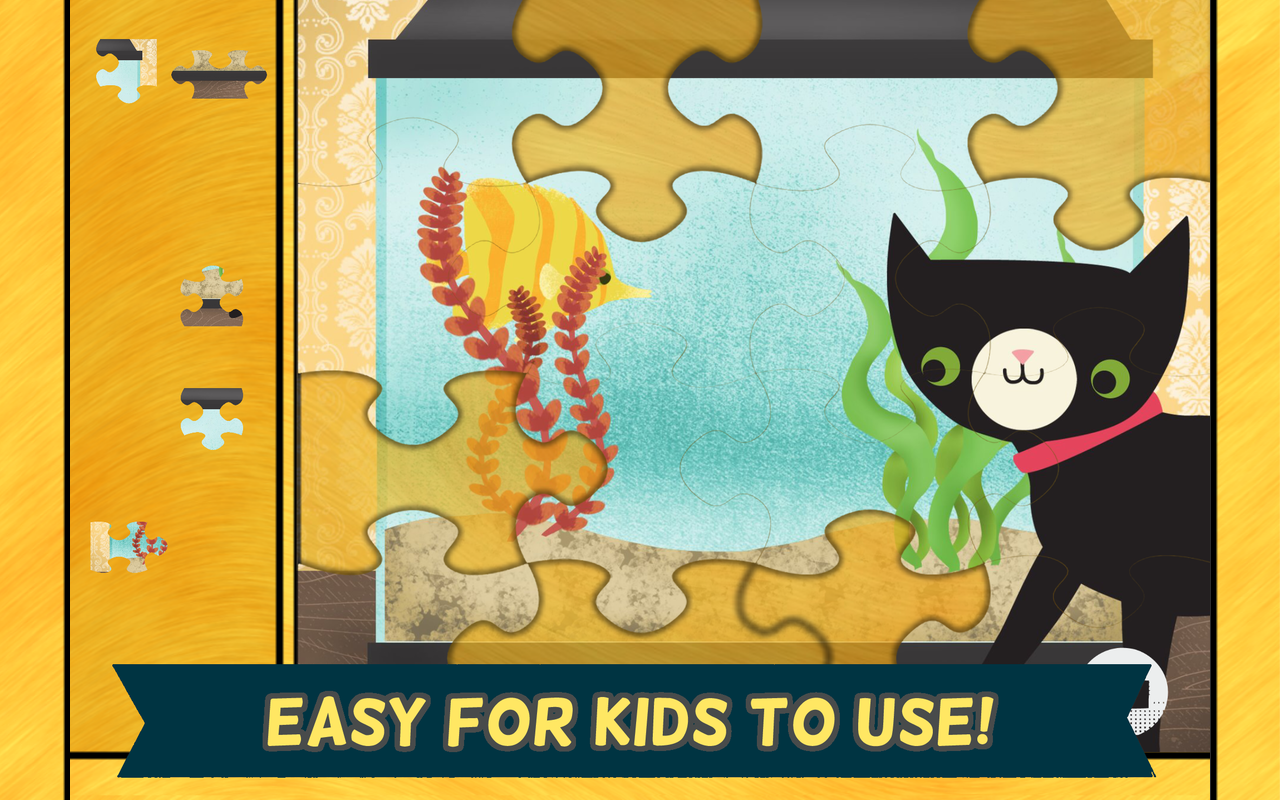 Pet Games for Kids Cute Cat, Dog, and Fun Animal Puzzles