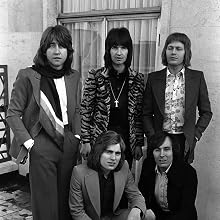 The Hollies - 21st January 1972, Group portrait of The Hollies (left to right, back) Tony Hicks, lead guitar; Terry Silvester, rhythm guitar; Bobby Elliot, drums, (left to right, front) Mikael Rickfords, vocalist and Bernie Calvert, bass guitar