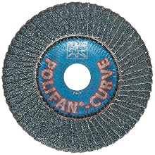 PFERD Polifan PSF Abrasive Flap Disc, Radial Shape, Round Hole, Phenolic Resin Backing, Zirconia Alumina, 5" Dia., 40 Grit (Pack of 1)