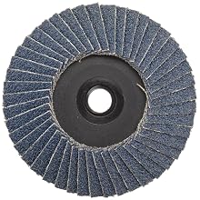 Weiler 50904 BobCat 3" Diameter, 60 Grit, Zirconium, Plastic Backing, Type 29 Specialty Abrasive Flap Mini Disc