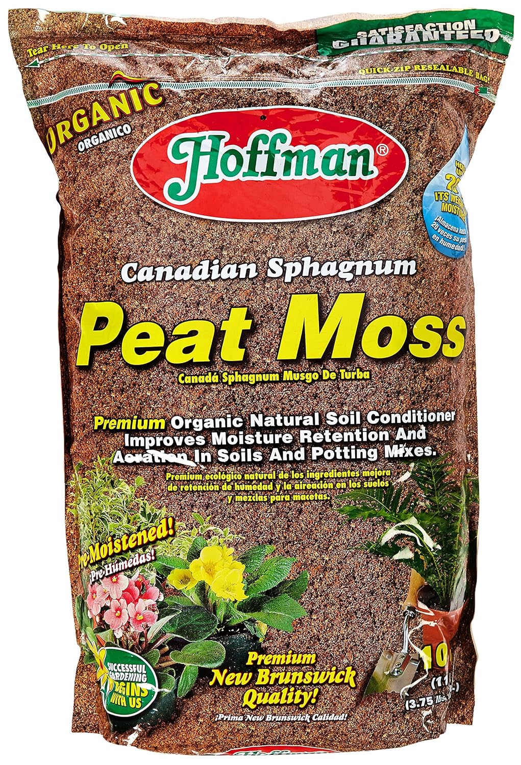 Hoffman Canadian Sphagnum Peat Moss Garden Soil Increases Capacity To