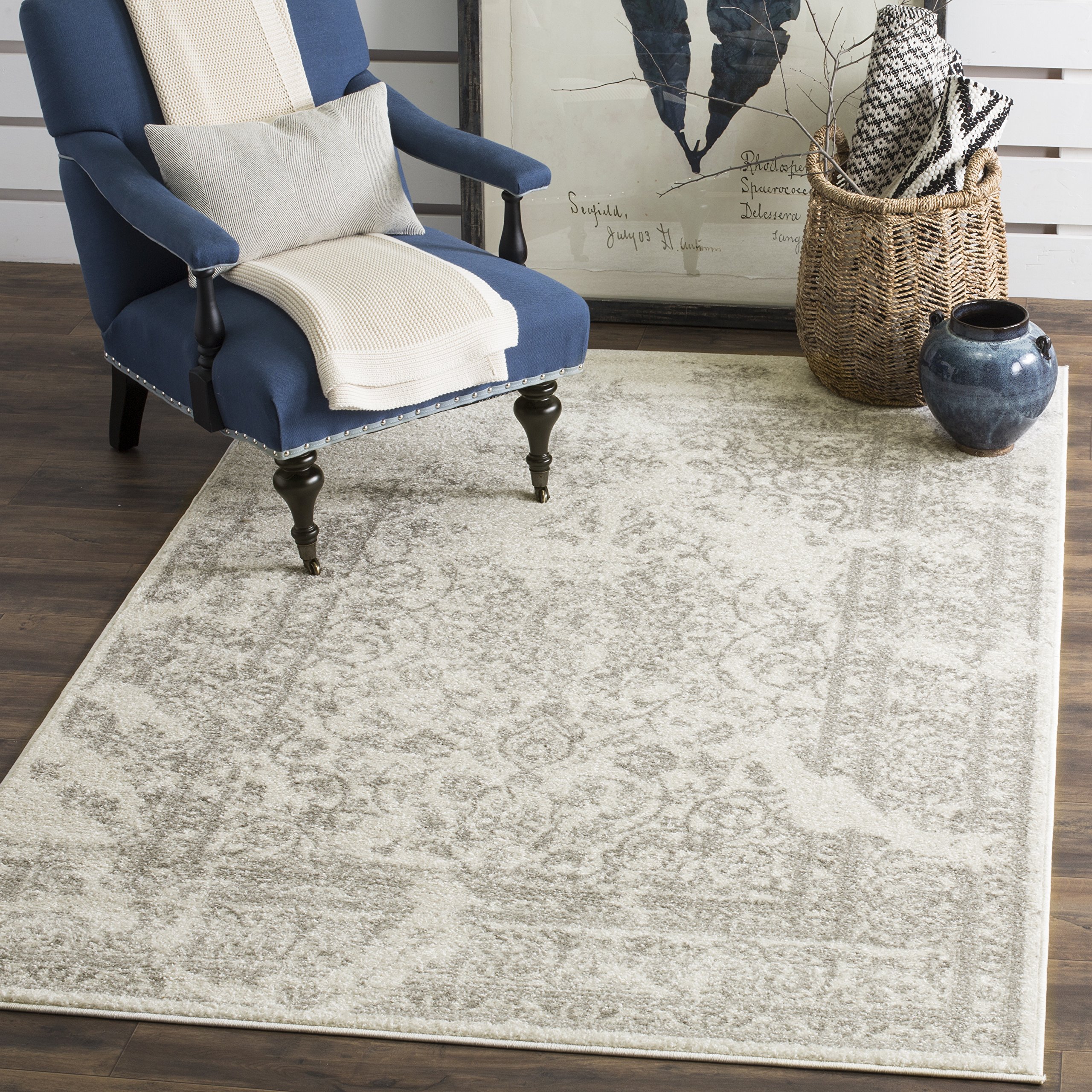 Safavieh Adirondack Collection ADR101B Ivory and Silver Oriental
