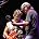 Crazy Horse - Canadian rocker Neil Young (R) jams with