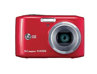 GE Smart A1456W-RD 14 MP with 5 x Optical Zoom Digital Camera, Red
