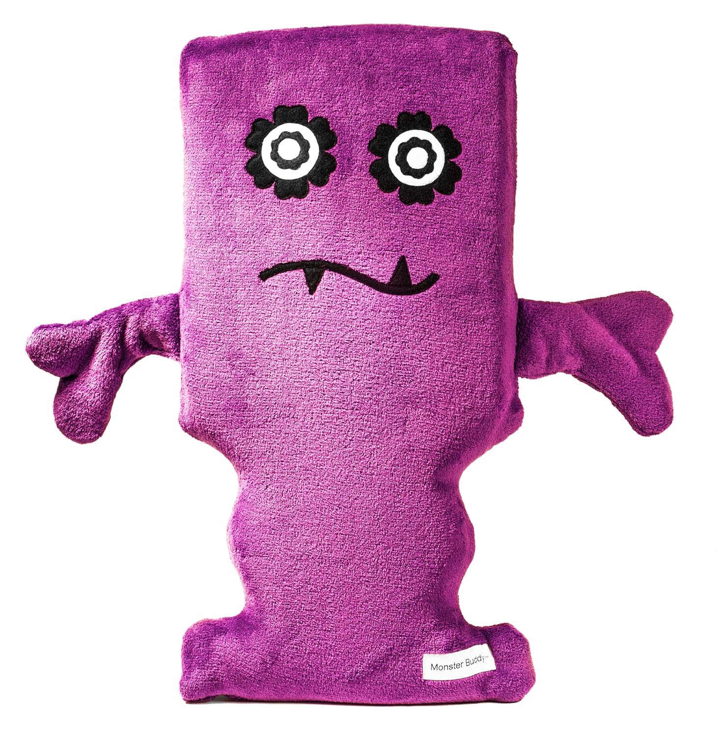 Monster Buddy Memory Foam Body Pillows for Kids in Purple