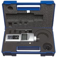 Shimpo DT-105A Handheld Tachometer with 6" Wheel, LCD Display, +/-0.06rpm Accuracy, 0.10 - 25000rpm Range