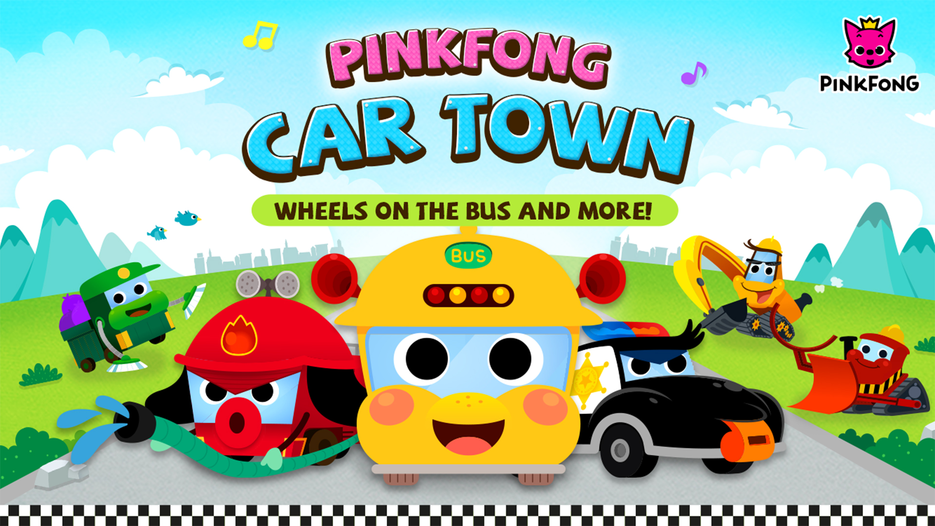 PINKFONG Car Town Wheels on the bus and more! Appstore