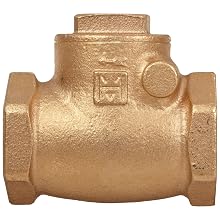 Milwaukee Valve 515 Series Bronze Swing Check Valve, Class 150, NPT Female