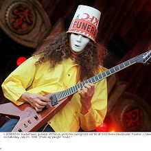Buckethead - Buckethead, guitarist of Primus, performs during OzzFest '99
