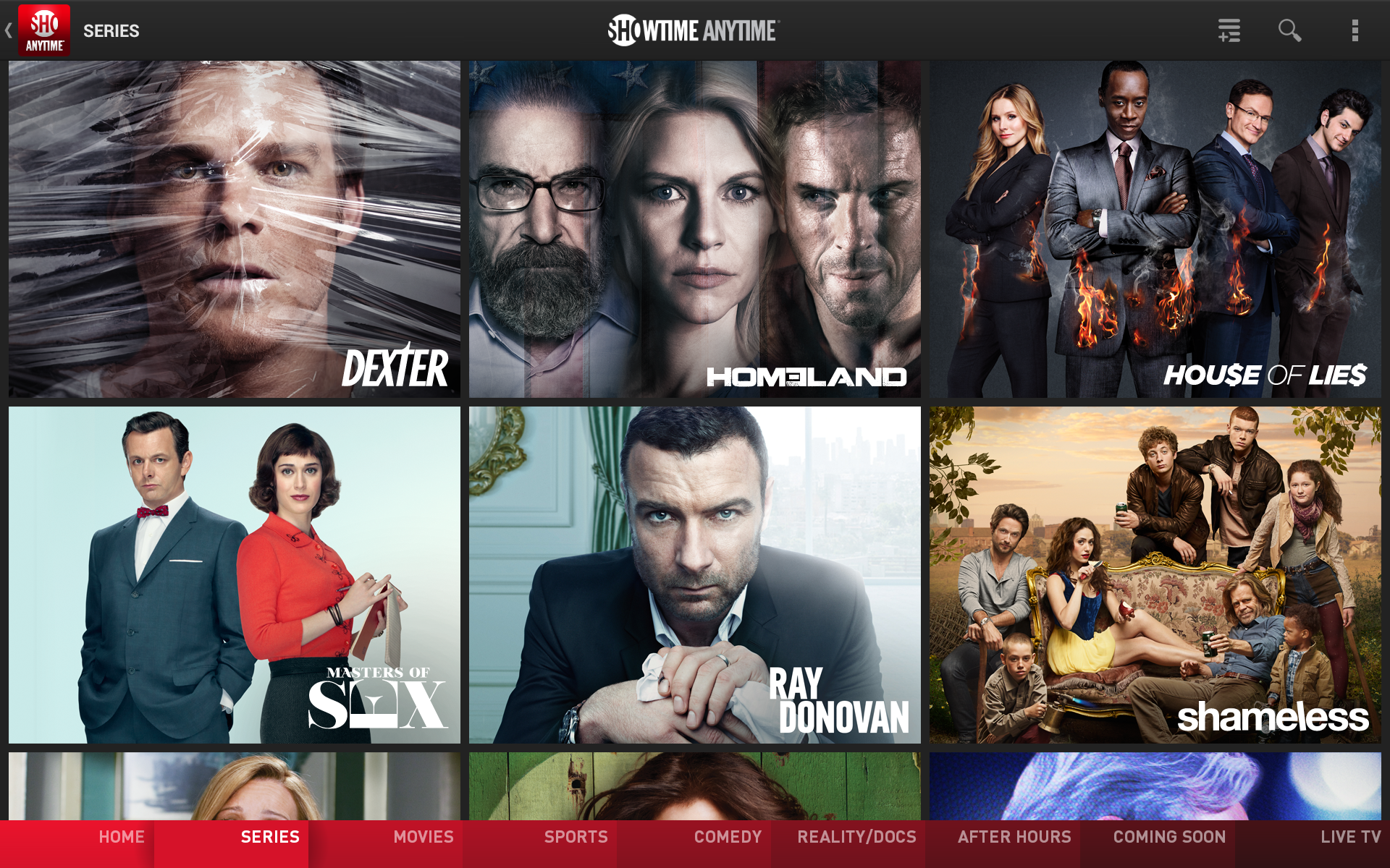 Showtime Anytime Appstore for Android