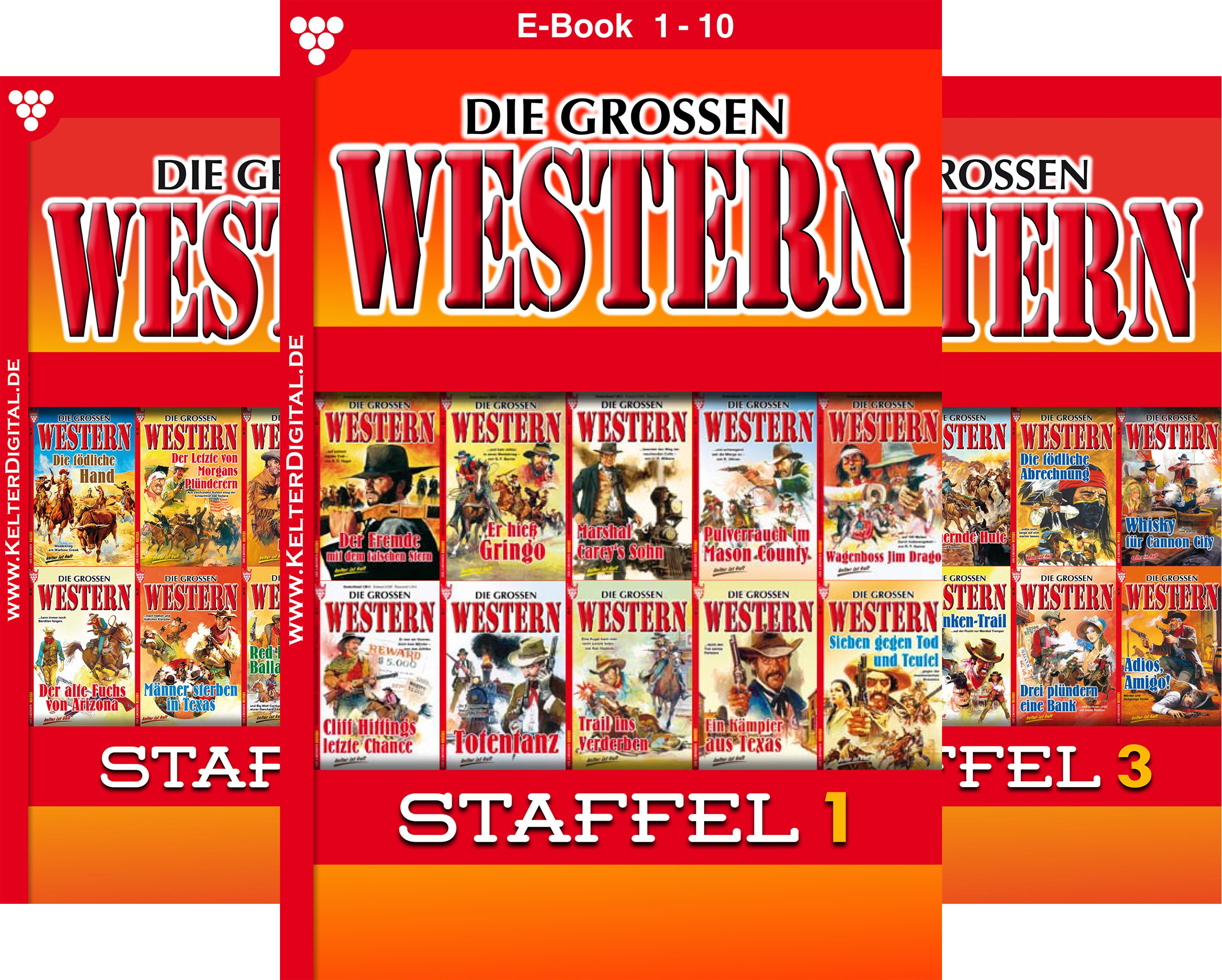 Die großen Western Staffel (Reihe in 3 Bänden)