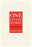 Conley, Craig: One-Letter Words, A Dictionary