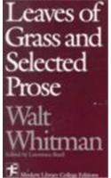 Leaves of Grass and Selected Prose by Walt…