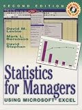 Berenson, Mark L.: Statistics for Managers Using Microsoft Excel Berenson, Mark L.: Statistics for Managers Using Microsoft Excel