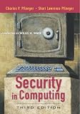 Pfleeger, Charles P.: Security in Computing Pfleeger, Charles P.: Security in Computing