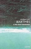 Culler, Jonathan: Barthes: A Very Short Introduction Culler, Jonathan: Barthes: A Very Short Introduction