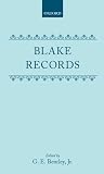 Bentley, G. E.: Blake Records Bentley, G. E.: Blake Records