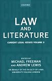 Lewis, A. D. E.: Law and Literature: Current Legal Issues 1999 Lewis, A. D. E.: Law and Literature: Current Legal Issues 1999