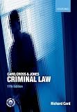 Card, Richard: Card, Cross And Jones Criminal Law Card, Richard: Card, Cross And Jones Criminal Law