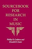 Crabtree, Phillip D: Sourcebook for Research in Music Crabtree, Phillip D: Sourcebook for Research in Music