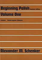 Beginning Polish: v. 1 (Linguistic) by&hellip;