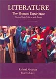 Abcurian, Richard: Literature: The Human Experience, Shorter Sixth Edition With Essays