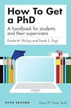 How to get a PhD: a handbook for students…