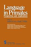De Luce, H.: Language in Primates De Luce, H.: Language in Primates