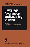 Downing, John: Language Awareness and Learning to Read Downing, John: Language Awareness and Learning to Read