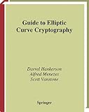 Vanstone, Scott: Guide to Elliptic Curve Cryptography
