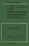 Binkley, D.: Acidic Depostion and Forest Soils: Context and Case Studies of the Southeastern United States Binkley, D.: Acidic Depostion and Forest Soils: Context and Case Studies of the Southeastern United States