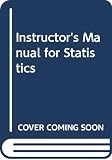 Freedman, David: Instructor's Manual for Statistics Freedman, David: Instructor's Manual for Statistics