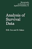 Oakes, D.: Analysis of Survival Data Oakes, D.: Analysis of Survival Data