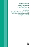 Manning, Nick: International Encyclopedia Of Social Policy